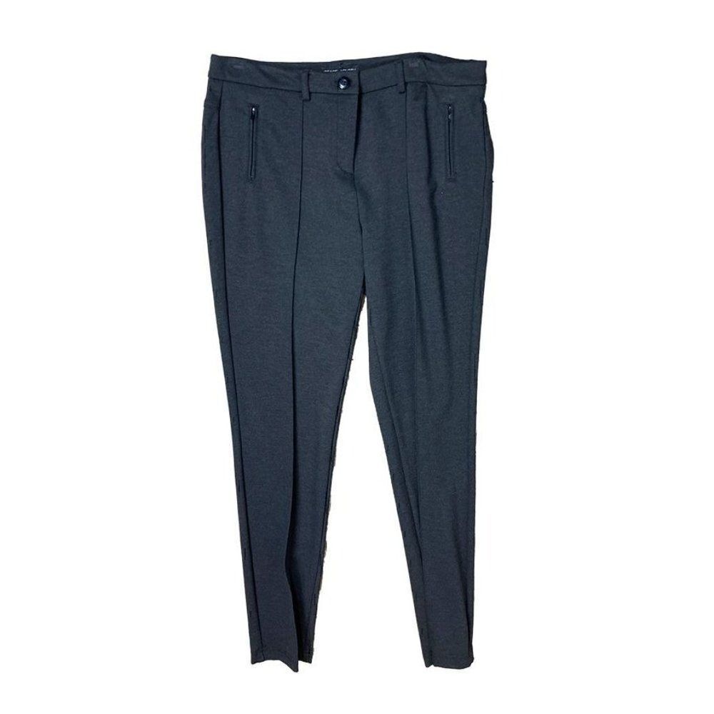 Peace of Cloth 12 Christy Riding Pant Graphite Gray Mid Rise Pleat Front Y2K